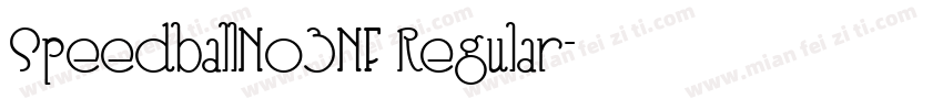 SpeedballNo3NF Regular字体转换